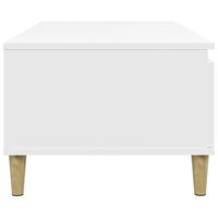 Tavolino da Salotto Bianco 90x50x36,5 cm in Legno Multistrato 821108