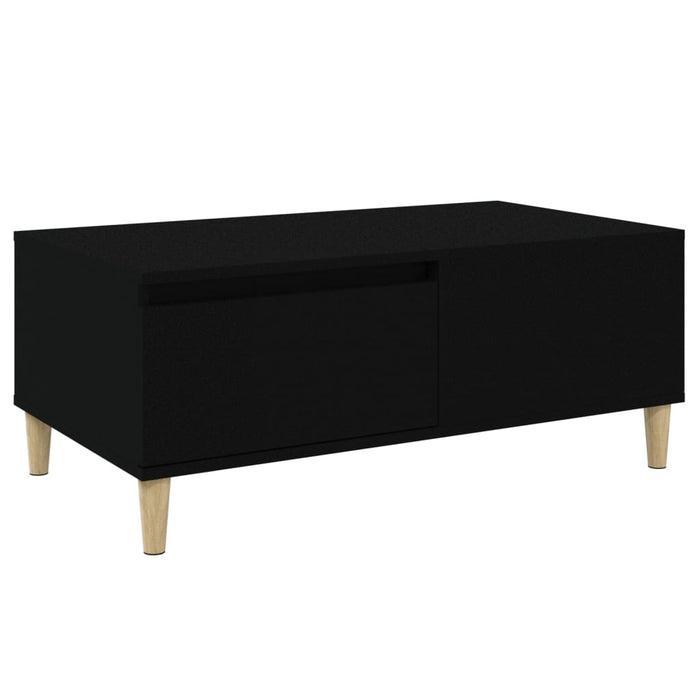 Tavolino da Salotto Nero 90x50x36,5 cm in Legno Multistrato 821109