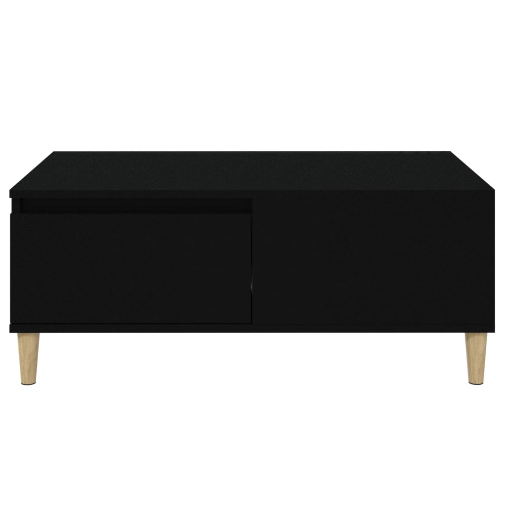 Tavolino da Salotto Nero 90x50x36,5 cm in Legno Multistrato 821109