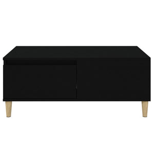 Tavolino da Salotto Nero 90x50x36,5 cm in Legno Multistrato 821109