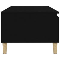 Tavolino da Salotto Nero 90x50x36,5 cm in Legno Multistrato 821109