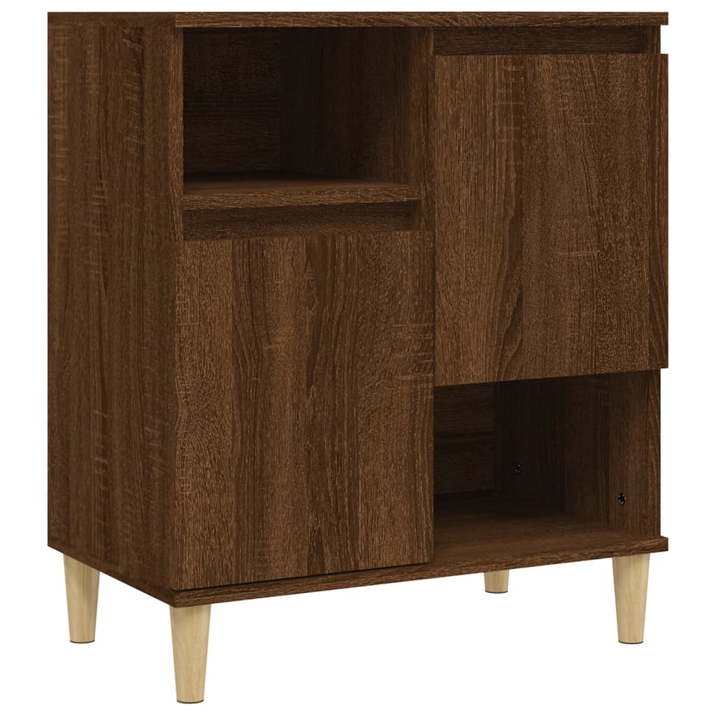 Credenza Rovere Marrone 60x35x70 cm in Legno Multistrato 821147