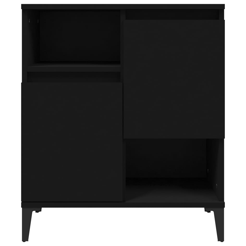 Credenza Nero 60x35x70 cm in Legno Multistrato 821149