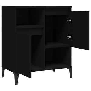 Credenza Nero 60x35x70 cm in Legno Multistrato 821149