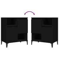 Credenza Nero 60x35x70 cm in Legno Multistrato 821149