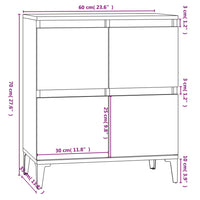 Credenza Bianca 60x35x70 cm in Legno Multistrato 821164