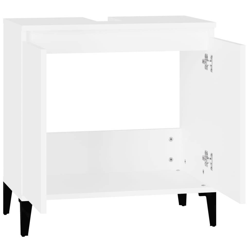 Mobile Lavabo Bianco 58x33x60 cm in Legno Multistrato 821260