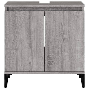 Mobile Lavabo Grigio Sonoma 58x33x60 cm in Legno Multistrato 821266