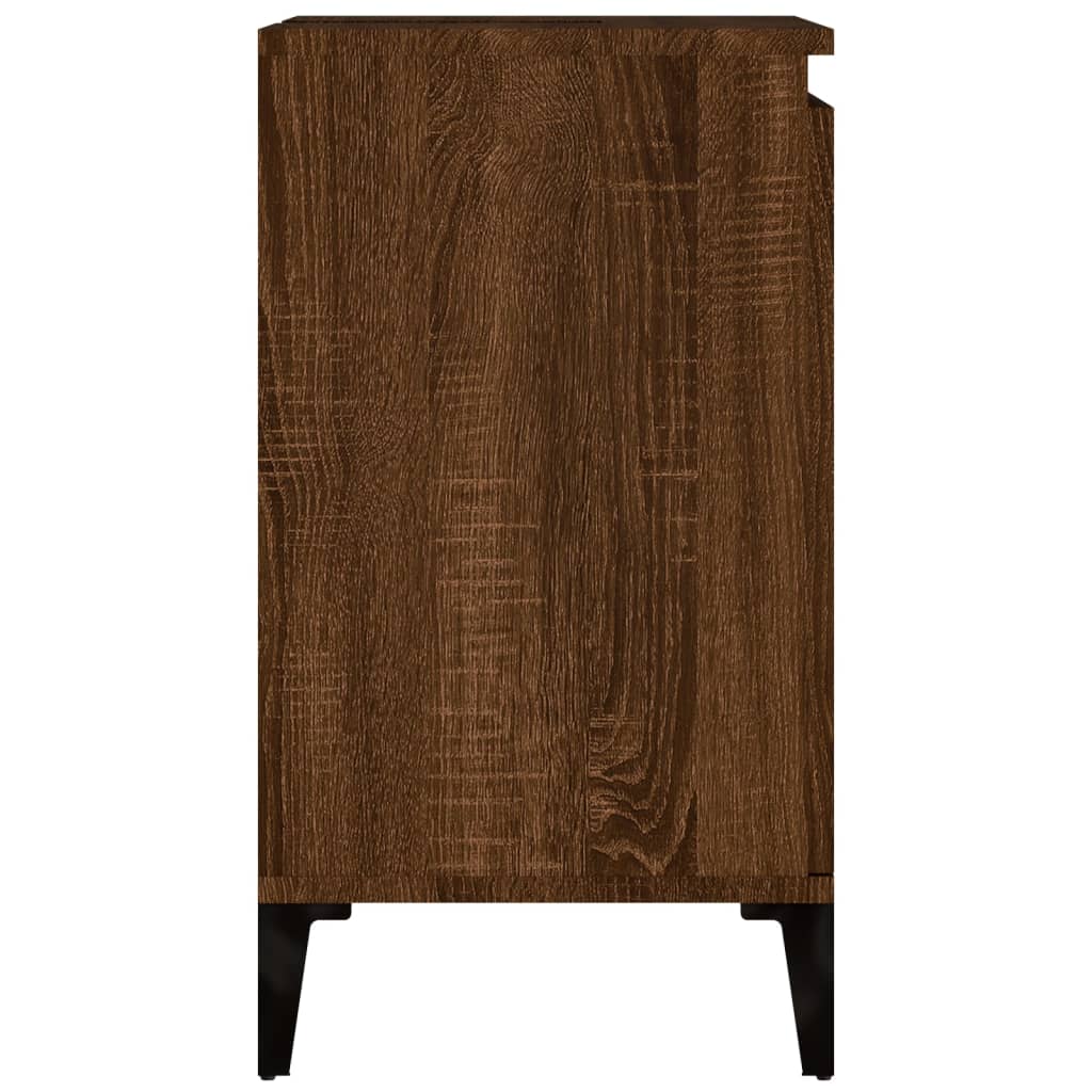 Mobile Lavabo Rovere Marrone 58x33x60 cm in Legno Multistrato 821267