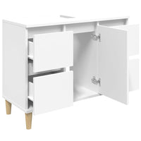 Mobile Lavabo Bianco 80x33x60 cm in Legno Multistrato 821268