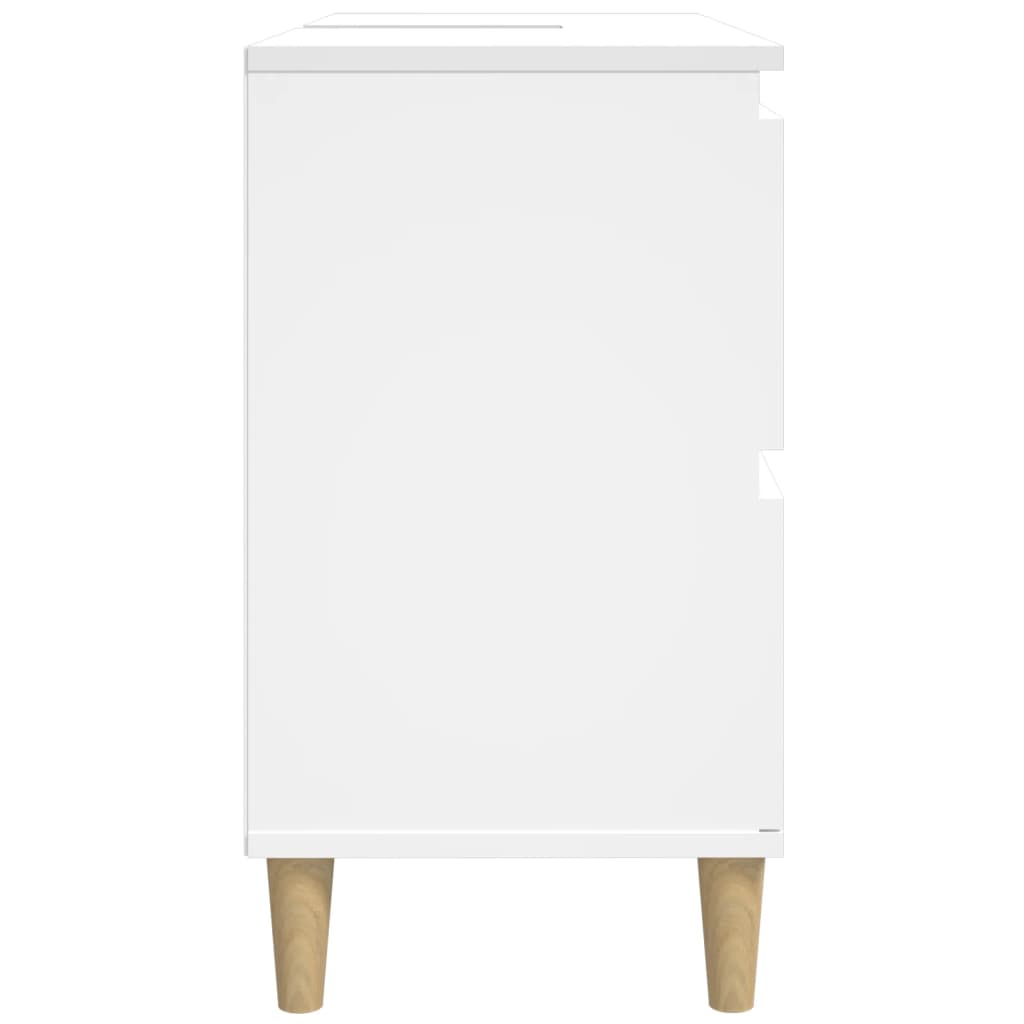 Mobile Lavabo Bianco 80x33x60 cm in Legno Multistrato 821268