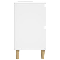 Mobile Lavabo Bianco 80x33x60 cm in Legno Multistrato 821268