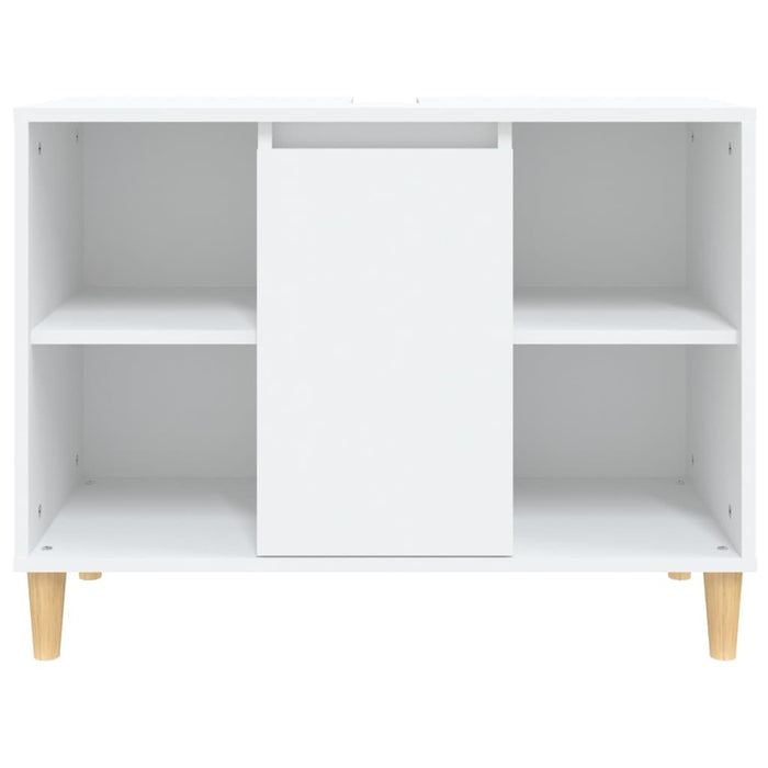 Mobile Lavabo Bianco 80x33x60 cm in Legno Multistrato 821284