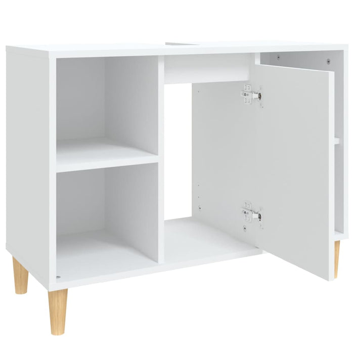 Mobile Lavabo Bianco 80x33x60 cm in Legno Multistrato 821284