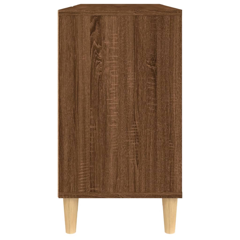 Mobile Lavabo Rovere Marrone 80x33x60 cm in Legno Multistrato 821291