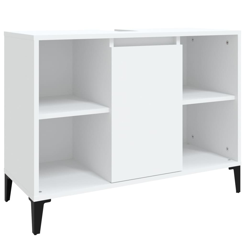 Mobile Lavabo Bianco 80x33x60 cm in Legno Multistratocod mxl 126269