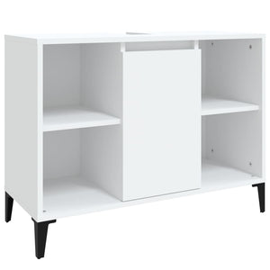 Mobile Lavabo Bianco 80x33x60 cm in Legno Multistratocod mxl 126269