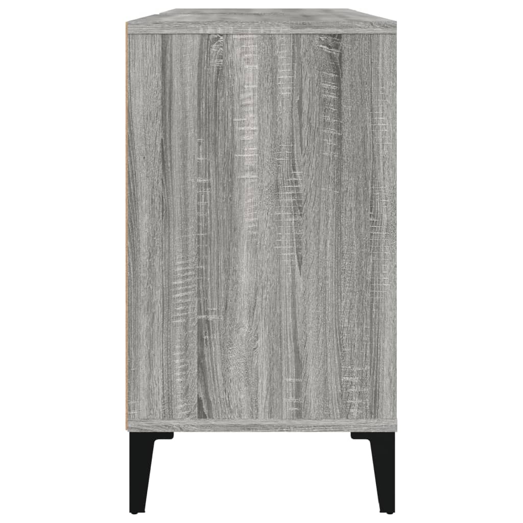 Mobile Lavabo Grigio Sonoma 80x33x60 cm in Legno Multistrato 821298