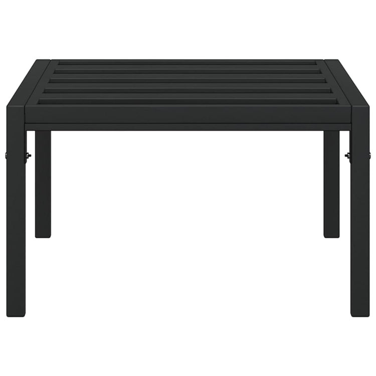Tavolino da Giardino Nero 60x60x35 cm Acciaiocod mxl 121107