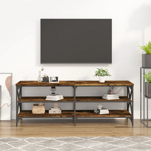 Mobile TV Rovere Fumo 140x40x50 cm in Legno Multistratocod mxl 127044