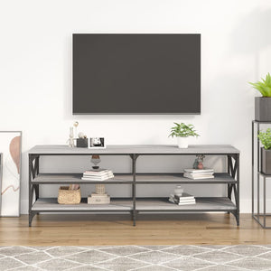 Mobile TV Grigio Sonoma 140x40x50 cm in Legno Multistrato 826727