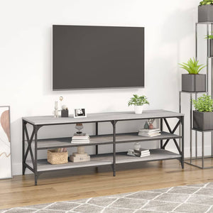 Mobile TV Grigio Sonoma 140x40x50 cm in Legno Multistrato 826727