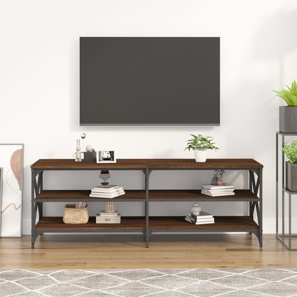 Mobile Porta TV Rovere Marrone 140x40x50cm in Legno Multistrato 826728