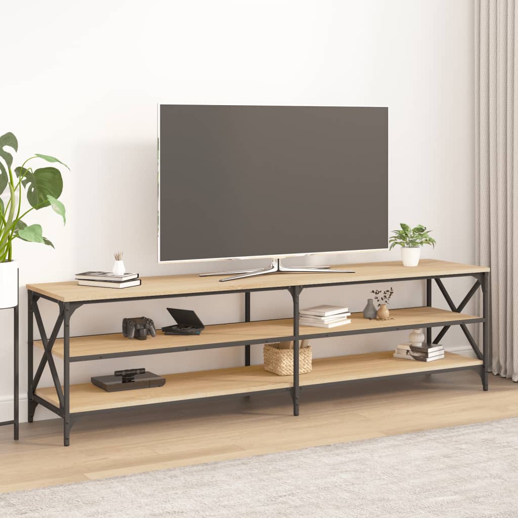 Mobile Porta TV Rovere Sonoma 180x40x50 cm in Legno Multistratocod mxl 103424