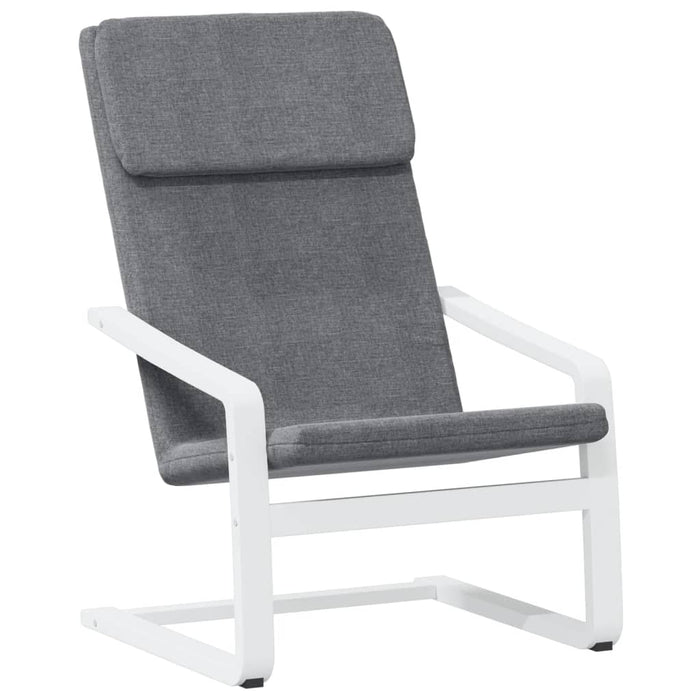 Sedia Relax Grigio Scuro in Tessuto 351053