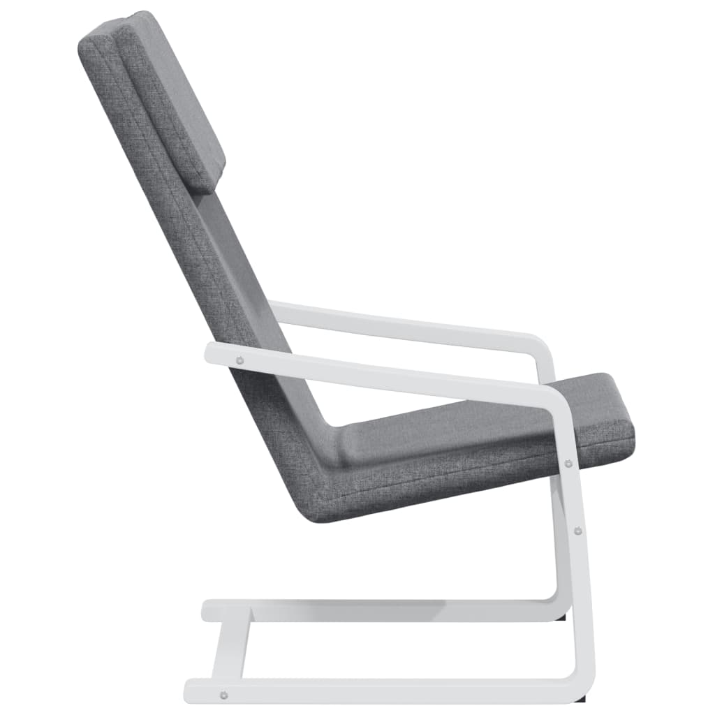 Sedia Relax Grigio Scuro in Tessuto 351053