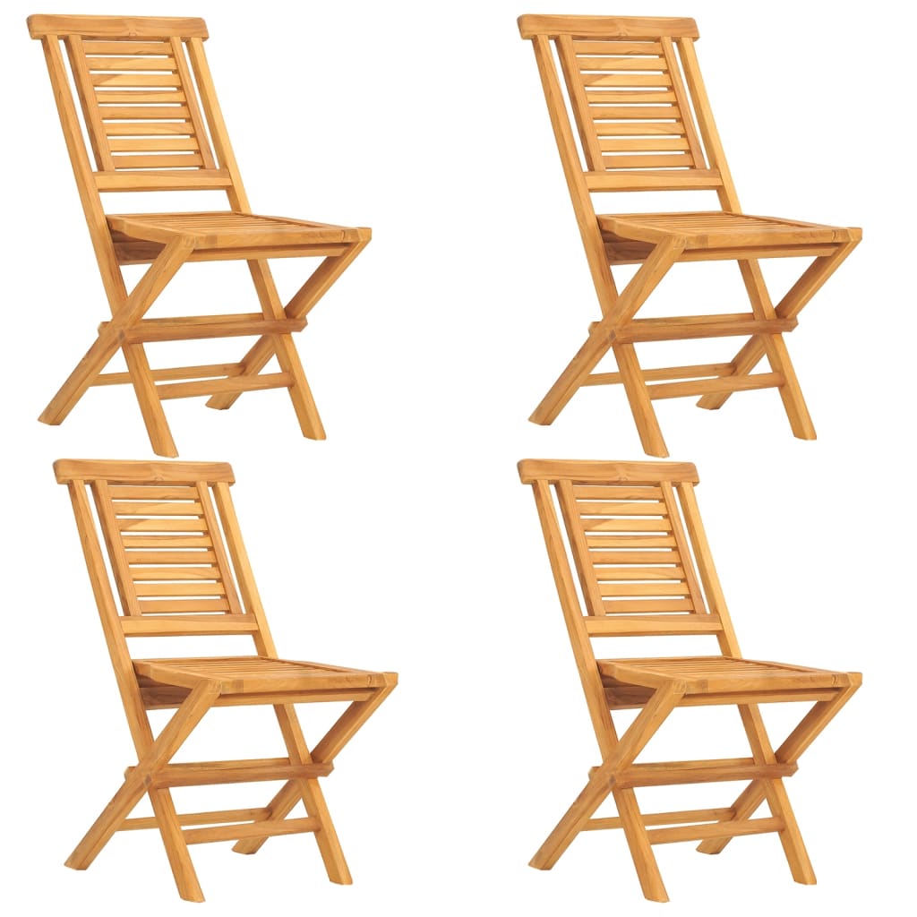 Set da Pranzo per Giardino 5 pz in Legno Massello di Teak 3154999