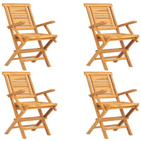 Set da Pranzo per Giardino 5 pz in Legno Massello di Teak 3155001