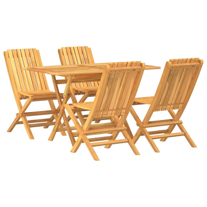 Set da Pranzo per Giardino 5 pz in Legno Massello di Teakcod mxl 124182