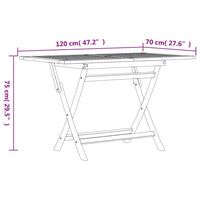 Set da Pranzo per Giardino 5 pz in Legno Massello di Teak 3155005