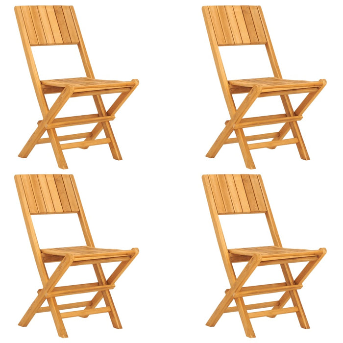 Set da Pranzo per Giardino 5 pz in Legno Massello di Teak 3155007