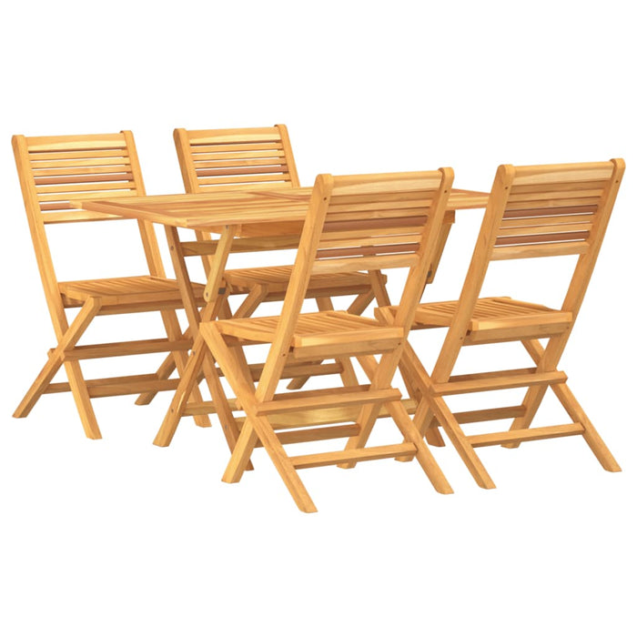 Set da Pranzo per Giardino 5 pz in Legno Massello di Teakcod mxl 76256