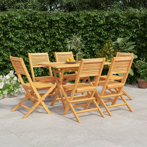 Set da Pranzo da Giardino 7 pz in Legno Massello di Teakcod mxl 100232