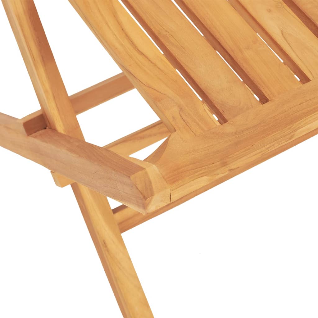 Set da Pranzo per Giardino 5 pz in Legno Massello di Teak 3155019