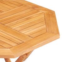 Set da Pranzo per Giardino 5 pz in Legno Massello di Teak 3155025