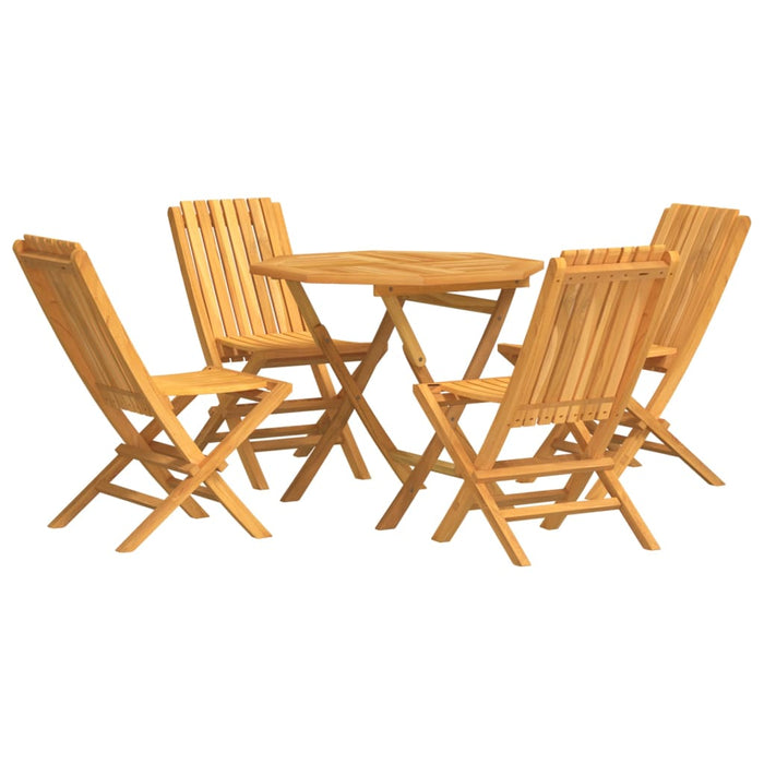 Set da Pranzo per Giardino 5 pz in Legno Massello di Teakcod mxl 100238