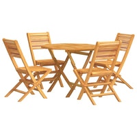 Set da Pranzo per Giardino 5 pz in Legno Massello di Teak 3155031