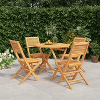 Set da Pranzo per Giardino 5 pz in Legno Massello di Teak 3155031