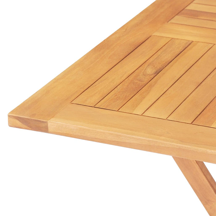 Set da Pranzo per Giardino 5 pz in Legno Massello di Teak 3155035