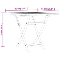 Set da Pranzo per Giardino 5 pz in Legno Massello di Teak 3155035