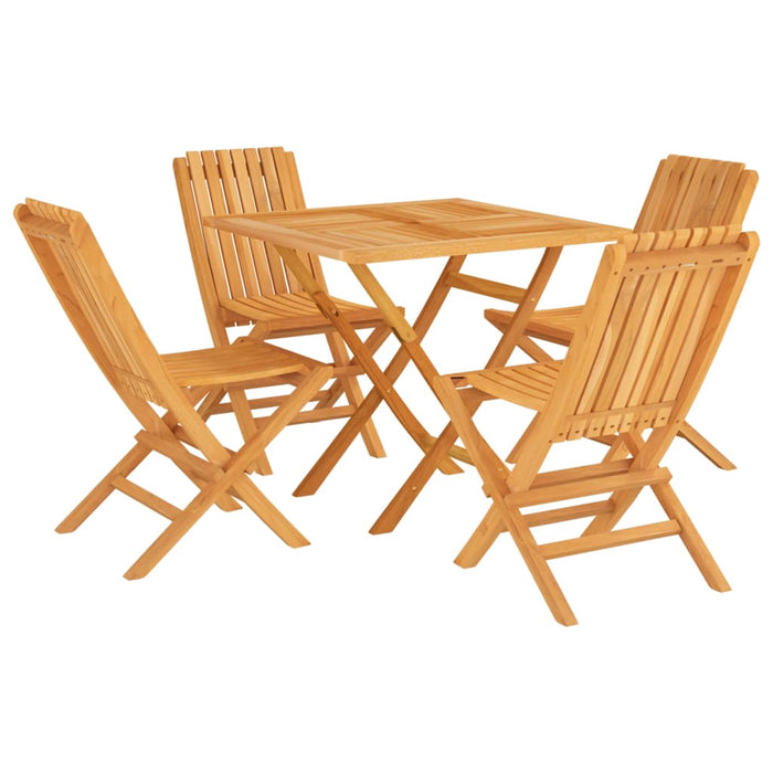 Set da Pranzo per Giardino 5 pz in Legno Massello di Teak 3155036