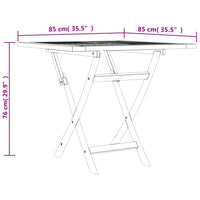 Set da Pranzo per Giardino 5 pz in Legno Massello di Teak 3155037