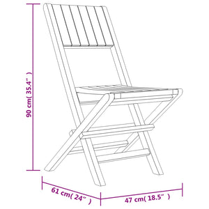 Set da Pranzo per Giardino 5 pz in Legno Massello di Teak 3155038