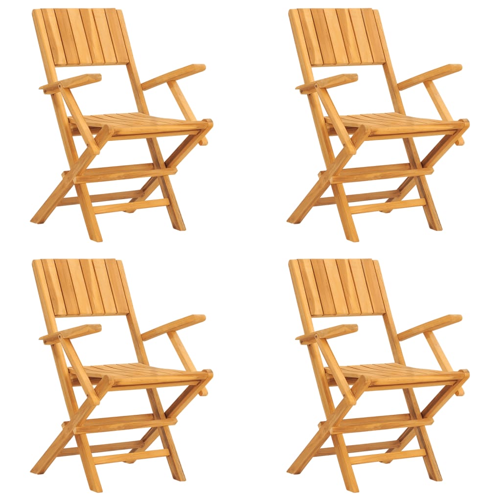 Set da Pranzo per Giardino 5 pz in Legno Massello di Teak 3155039