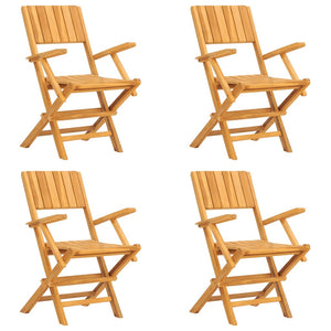 Set da Pranzo per Giardino 5 pz in Legno Massello di Teak 3155039