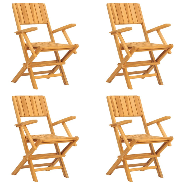 Set da Pranzo per Giardino 5 pz in Legno Massello di Teak 3155039